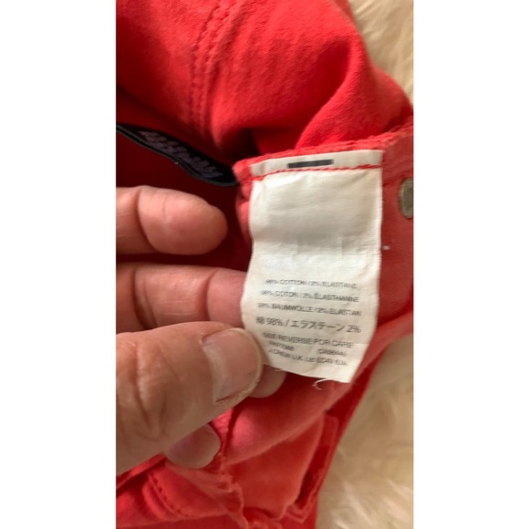 J.Crew Women's Size 26 Toothpick Cotton Stretch G4563 Jeans Pants In Orange - Picture 6 of 7